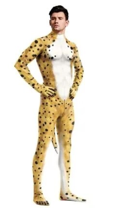 Catsuit yellow dotted