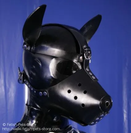 Rubber Dog Snout + Latex Hood