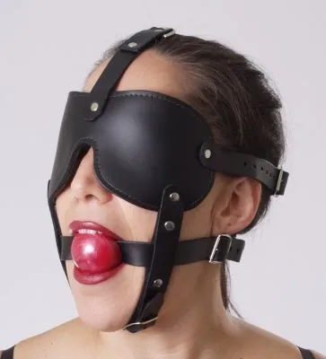 Gag and Blindfold Head Harness