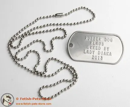 Dog Tag silver, single