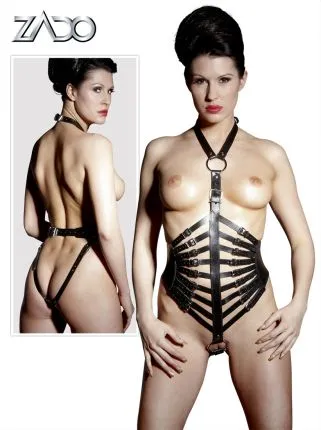 Riemen-Lederharness L/XL