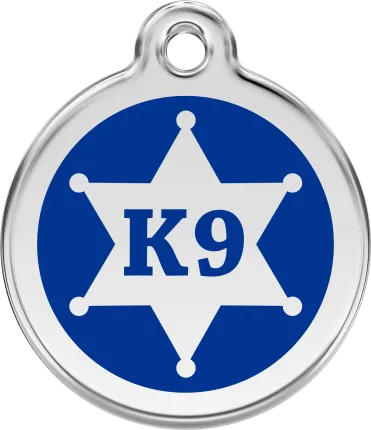 Dog Tag Round Sheriff K9