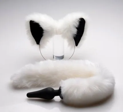 Ears and Tail Set White