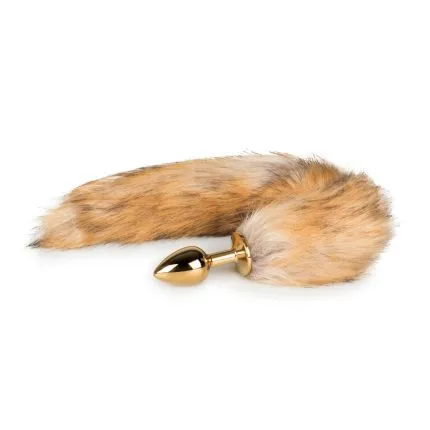 Anal Plug golden with Fox Tail