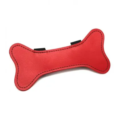 Puppy Leather Bone Red