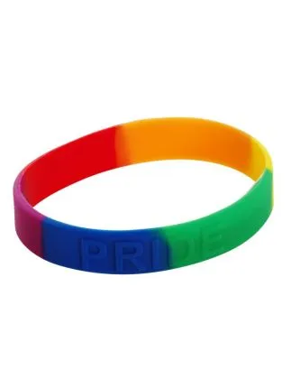 10 x Rainbow Pride Bracelet Silicone